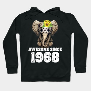 Awesome since 1968 52 Years Old Bday Gift 52th Birthday Hoodie